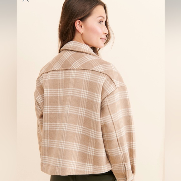 Plaid Wool Blend Jacket - Picture 3 of 8